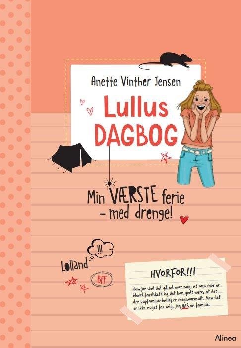 Cover for Anette Vinther Jensen · Læseklub: Lullus dagbog 1 - Min værste ferie - med drenge!, Rød Læseklub (Bound Book) [1. Painos] (2022)