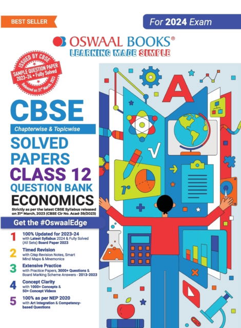 Cover for Oswaal Editorial Board · Oswaal Cbse Chapterwise Solved Papers 2023-2014 Economics Class 12th (Paperback Book) (2023)