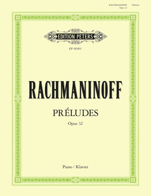 Cover for Sergei Rachmaninoff · Preludes op. 32 Nr. 1-13 (Sheet music) (2003)