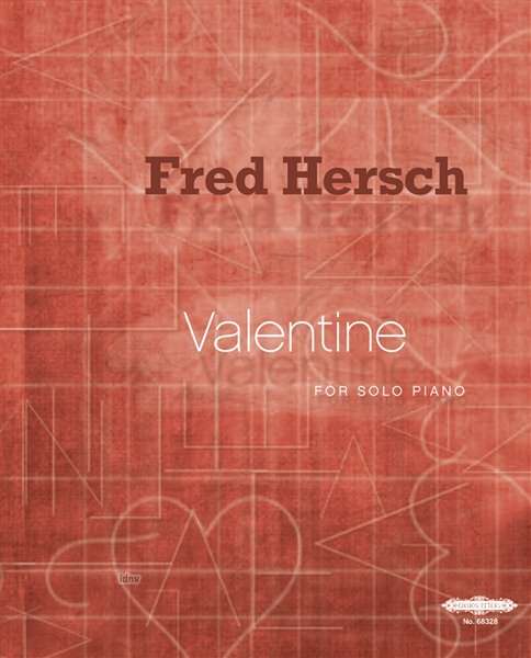 Cover for Hersch · Valentine for solo Piano.EP68328 (Book) (2022)