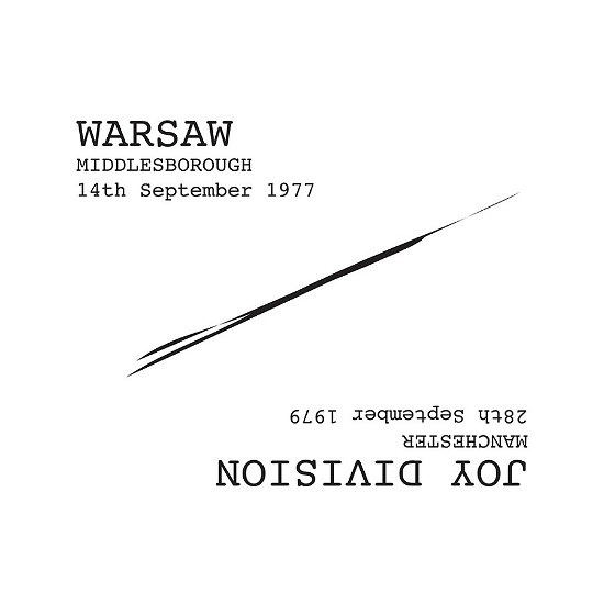 Cover for Warsaw / Joy Division · Middlesborough 14/09/77 - Manchester 2 8/09/79 (LP) (2023)