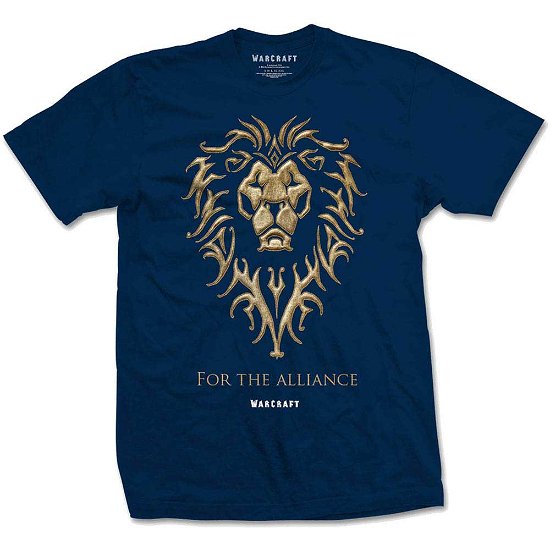 Cover for World of Warcraft · World of Warcraft Unisex T-Shirt: The Alliance (Klær) [size L] [Blue - Unisex edition]