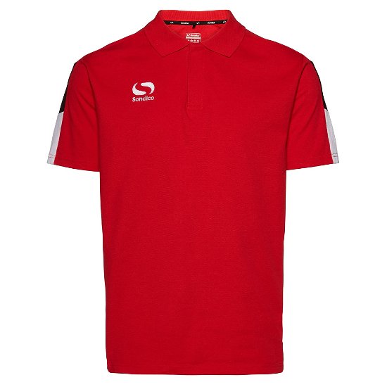 Cover for Sondico Venata Polo  Adult Medium RedWhiteBlk Sportswear (CLOTHES)