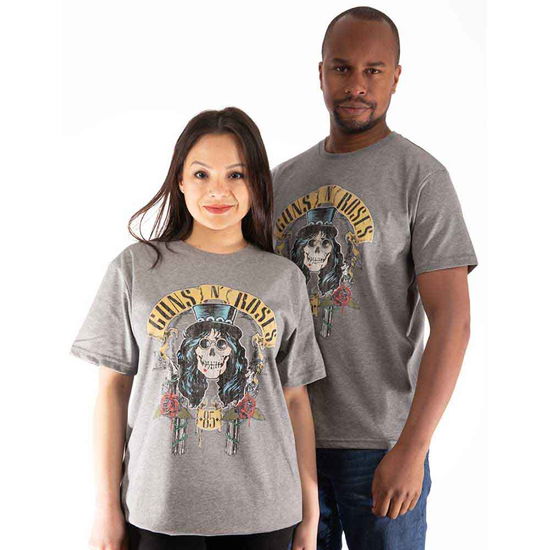 Cover for Guns N Roses · Guns N' Roses Unisex T-Shirt: Slash '85 (T-shirt) [size XXL] [Grey - Unisex edition]