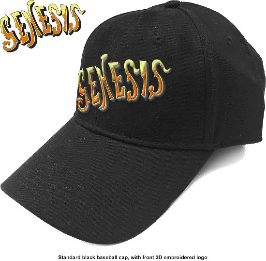 Cover for Genesis · Genesis Unisex Baseball Cap: Orange Classic Logo (Klær) [Black - Unisex edition]