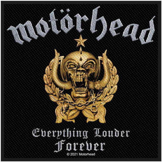 Motorhead Standard Woven Patch: Everything Louder Forever - Motörhead - Mercancía -  - 5056365714637 - 