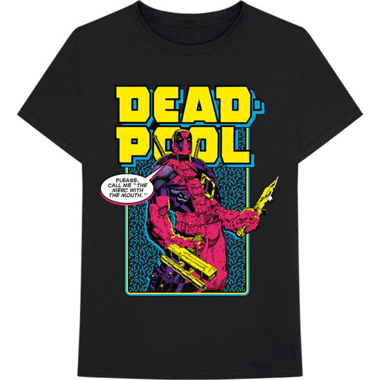 Cover for Marvel Comics · Marvel Comics Unisex T-Shirt: Deadpool Comic Merc (T-shirt) [size XXL] [Black - Unisex edition]