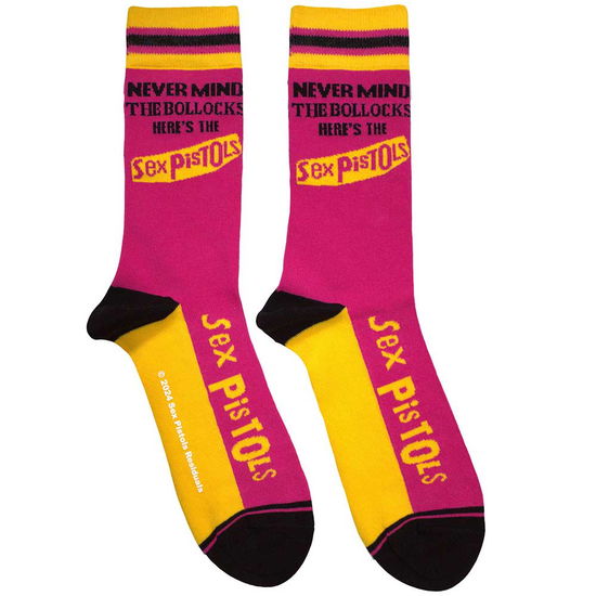 Cover for Sex Pistols - The · The Sex Pistols Unisex Ankle Socks: Never Mind The Bollocks Stripes (Pink) (UK Size 7 - 11) (CLOTHES) [size M] (2024)