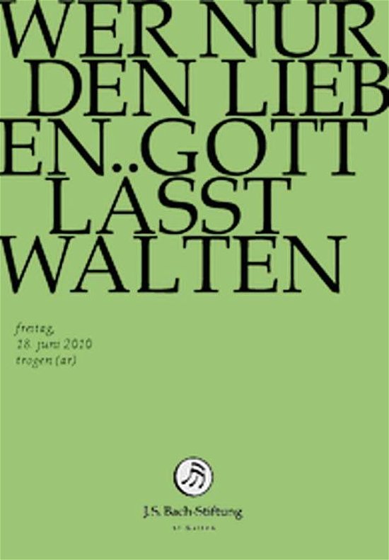 Wer Nur Den Lieben Gott Lässt - J.S. Bach-Stiftung / Lutz,Rudolf - Film - J.S. Bach-Stiftung - 7640151161637 - 1. maj 2014
