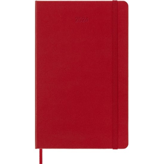 Cover for Moleskine · Moleskine 2024 12-Month Weekly Large Hardcover Notebook: Scarlet Red (Paperback Book) (2023)