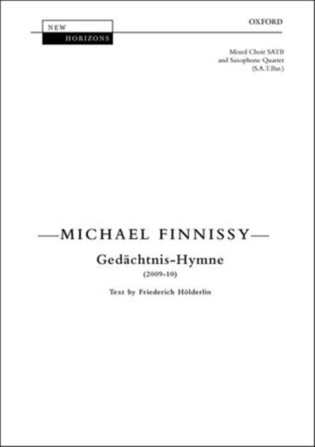 Gedachtnis-Hymne -  - Książki - Oxford University Press - 9780193371637 - 8 września 2024