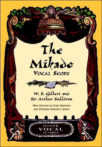 Cover for Arthur Sullivan · The Mikado Vocal Score (Dover Vocal Scores) (Paperback Book) (2000)