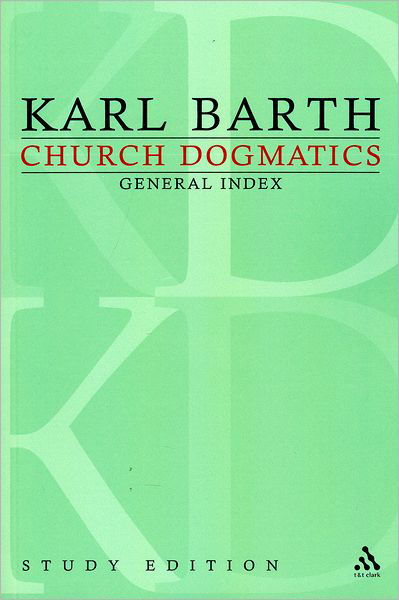 Cover for Karl Barth · Church Dogmatics Study Edition General Index - Church Dogmatics (Paperback Book) (2011)
