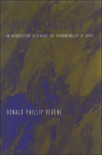 Cover for Donald Phillip Verene · Hegel's Absolute: an Introduction to Reading the Phenomenology of Spirit (Suny Series in Hegelian Studies) (Hardcover Book) (2007)