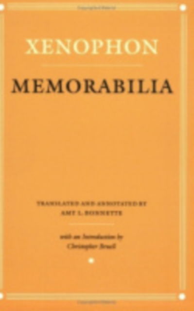 Memorabilia - Agora Editions - Xenophon - Książki - Cornell University Press - 9780801429637 - 4 listopada 1994