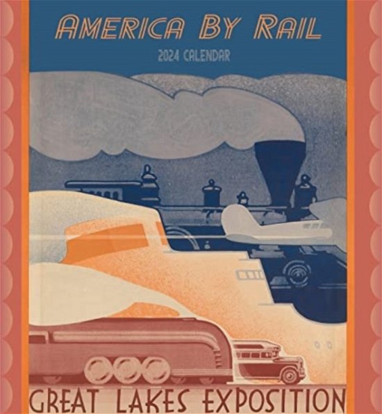 Cover for Pomegranate · America by Rail 2024 Wall Calendar (Paperback Bog) (2023)