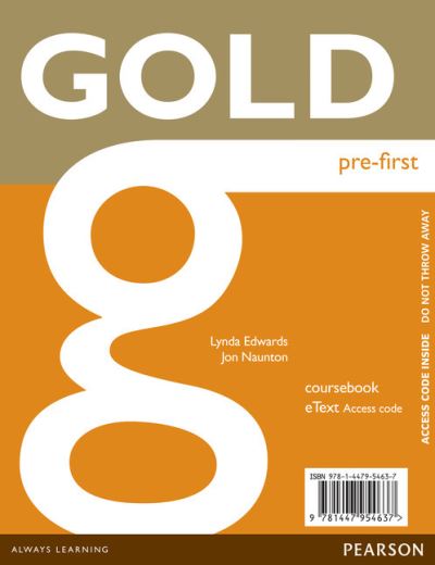 Cover for Lynda Edwards · Gold Prefirst Etext Coursebook Access Ca (N/A) [Student edition] (2013)