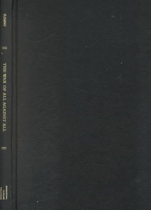 Cover for John Fleming · The War of All Against All: Sociological Analysis of Conflict (Hardcover Book) (2000)