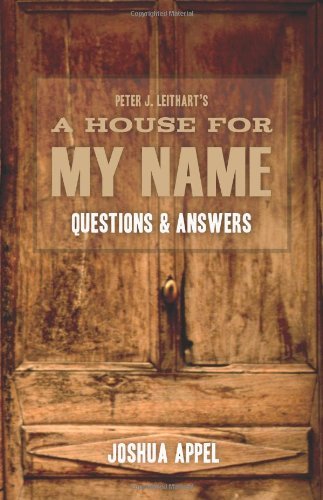 Cover for Joshua Appel · A House for My Name: Questions &amp; Answers (Paperback Book) (2010)