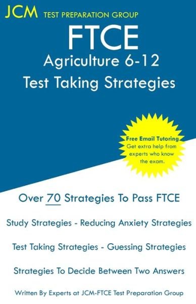 Cover for JCM-FTCE Test Preparation Group · FTCE Agriculture 6-12 - Test Taking Strategies (Paperback Bog) (2019)