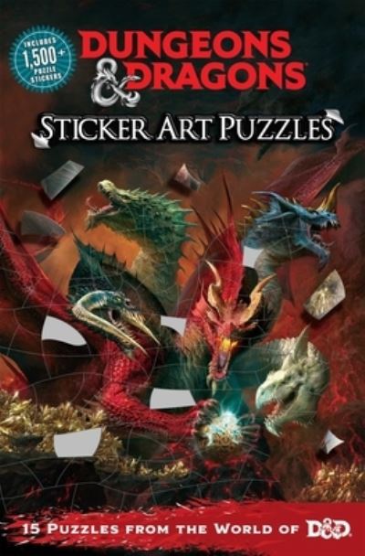 Cover for Editors of Thunder Bay Press · Dungeons and Dragons Sticker Art Puzzles (Book) (2023)