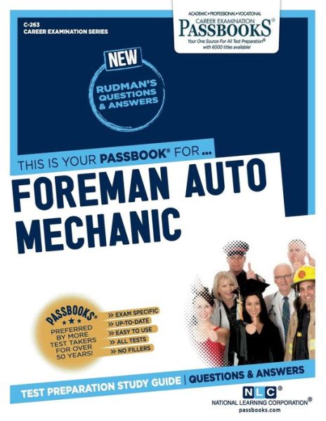 Cover for National Learning Corporation · Foreman Auto Mechanic (Paperback Book) (2018)