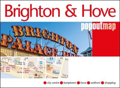 Cover for Popout Map · Brighton and Hove PopOut Map - PopOut Maps (Landkarten) (2023)