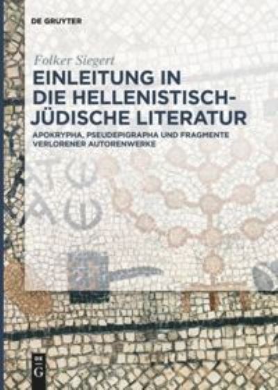 Cover for Siegert · Einleitung in die hellenistisch (Book) (2019)