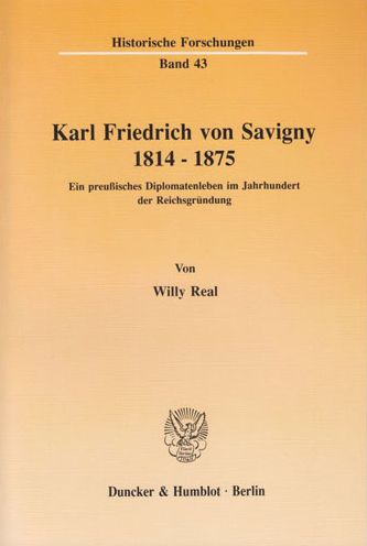 Cover for Real · Karl Friedrich von Savigny 1814 - (Book) (1990)