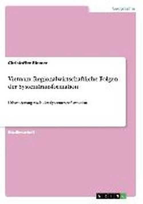 Cover for Riemer · Vietnam: Regionalwirtschaftliche (Book) [German edition] (2013)