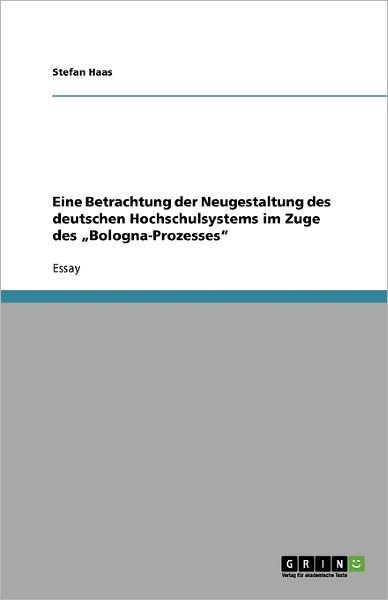 Cover for Martin Riggler · Eine Betrachtung der Neugestaltung des (Book) [German edition] (2009)