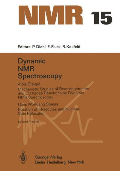 Cover for Alois Steigel · Dynamic NMR Spectroscopy - NMR Basic Principles and Progress (Paperback Book) [Softcover reprint of the original 1st ed. 1978 edition] (2011)