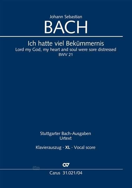 Cover for Bach · Ich hatte viel Bekümmernis (Klavie (Book)