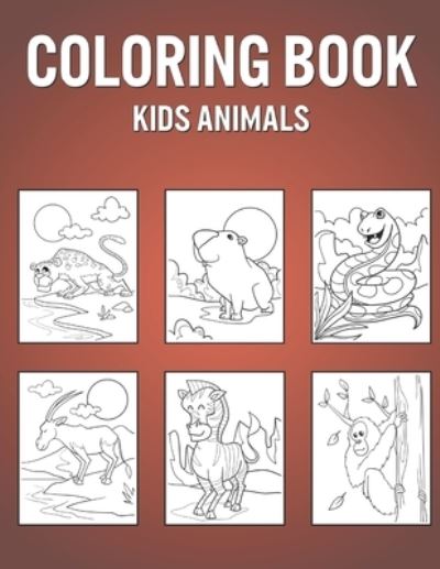 Cover for Claire Evans · Coloring Book Kids Animals (Paperback Book) (2021)