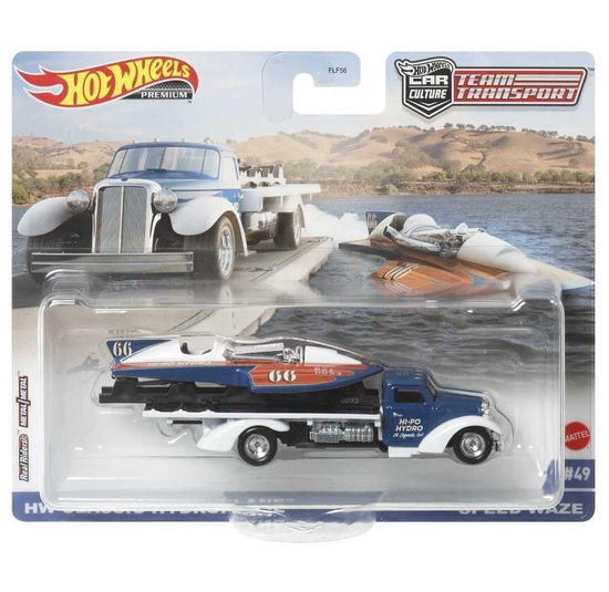 MHWFLF56-HCR31 - HOT WHEELS TEAM TRANSPORT HW CLASSIC HYDROPLANE SPEED WAZE No.49 -  - Merchandise - T - 0194735017638 - 