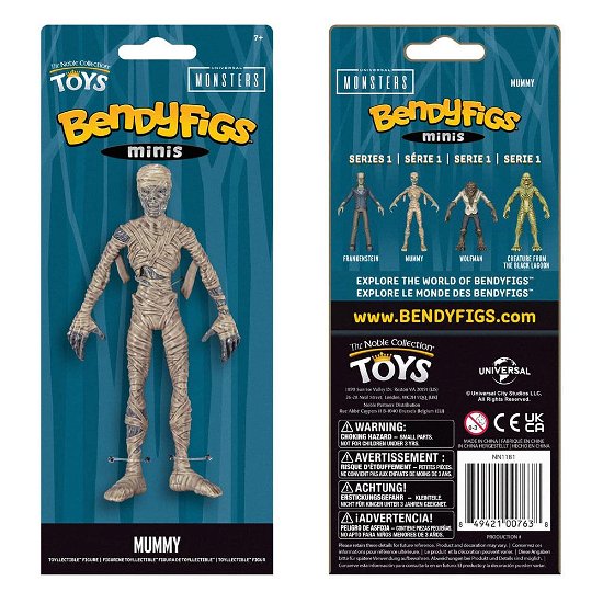 Universal Monsters Mummy Mini Bendyfig Figurine - Universal Monsters - Merchandise - UNIVERSAL MONSTERS - 0849421007638 - 29. April 2021