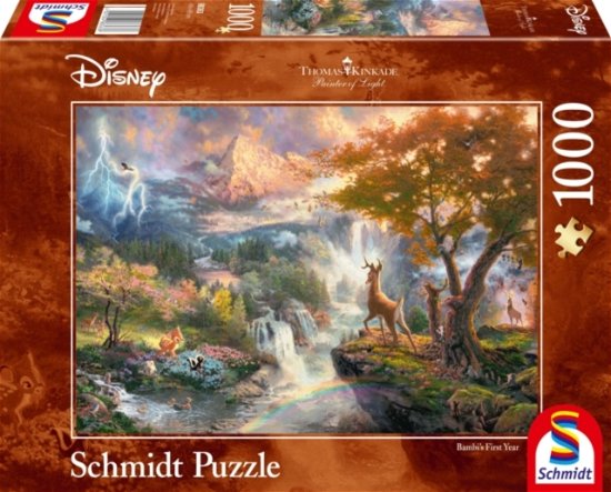 Disney Bambi 1000Pc Jigsaw Puzzle (Thomas Kinkade) - Disney - Brætspil - SCHMIDT - 4001504883638 - 10. november 2021
