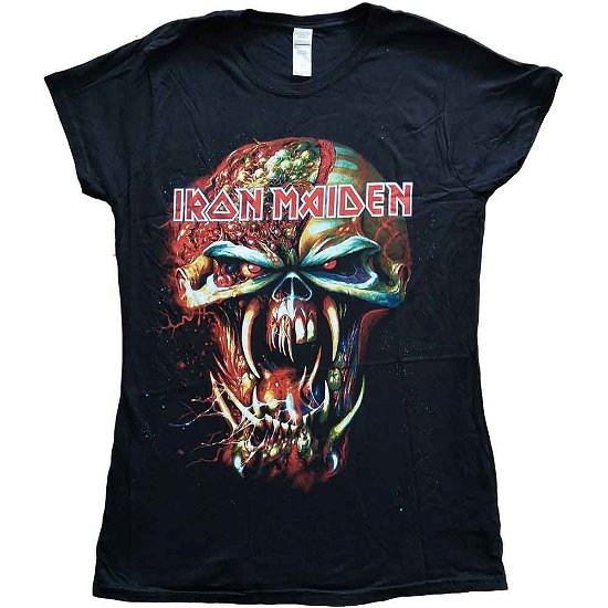 Cover for Iron Maiden · Iron Maiden Ladies T-Shirt: Final Frontier (Skinny Fit) (T-shirt) [size S] [Black - Ladies edition]