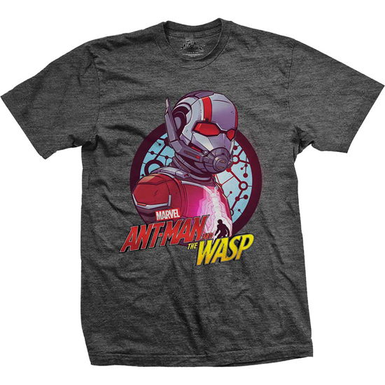 Cover for Marvel Comics · Marvel Comics Unisex T-Shirt: Ant Man &amp; The Wasp Circle Comp. (CLOTHES) [size S] [Grey - Unisex edition]