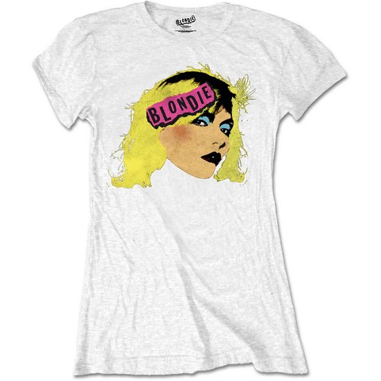 Cover for Blondie · Blondie Ladies T-Shirt: Punk Logo (Retail Pack) (T-shirt) [size S] [White - Ladies edition]