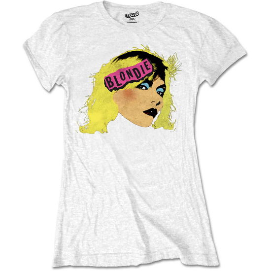 Cover for Blondie · Blondie Ladies Retail Pack T-Shirt: Punk Logo (White) (T-shirt) [size S] [White - Ladies edition] (2018)