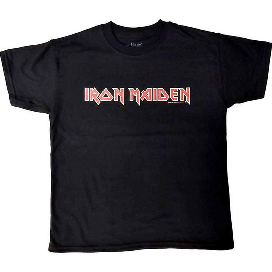 Cover for Iron Maiden · Iron Maiden Kids T-Shirt: Logo (Black) (1-2 Years) (T-shirt) [size 1-2yrs] (2024)