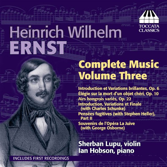 Cover for Ernst / Lupu / Hobson · Ernst Complete Music 3 (CD) (2013)