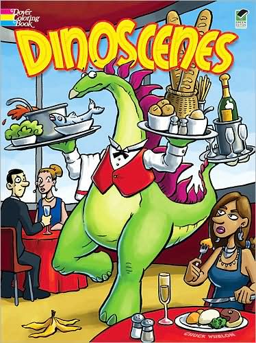 Cover for Chuck Whelon · Dinoscenes - Dover Coloring Books (Paperback Book) [Green edition] (2009)