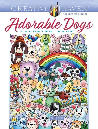Cover for Angela Porter · Creative Haven Adorable Dogs Coloring Book - Creative Haven (Paperback Book) (2022)