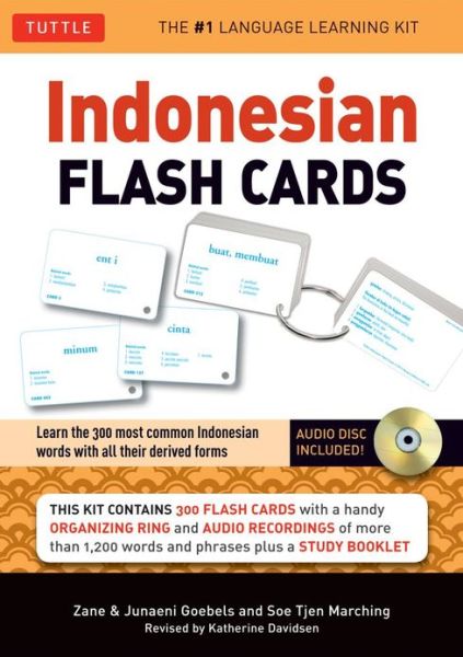 Cover for Zane Goebel · Indonesian Flash Cards: Learn the 300 most common Indonesian words with all their derived forms (Audio Included) - Tuttle Flash Cards (Bok) (2013)