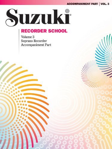 Cover for Suzuki · Suzuki Recorder School Vol3 Descacc (Paperback Bog) (1998)