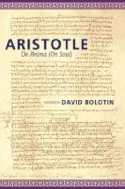 Cover for Aristotle · De Anima (Hardcover Book) (2018)