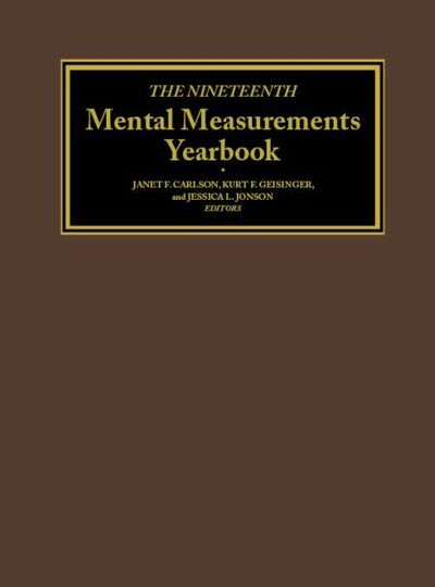 Cover for Buros Center · The Nineteenth Mental Measurements Yearbook (Buros Mental Measurements Yearbook) (Hardcover Book) (2014)