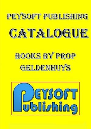 Cover for Preller Geldenhuys · Peysoft Publishing Catalogue (Bog) (2017)